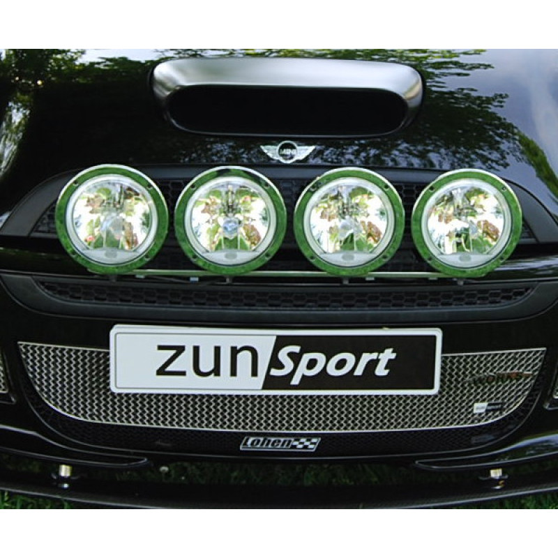 Zunsport Compatible With Mini Cooper R50 JCW & R53 JCW 2001 to 2006 Outer Grille Set Black Finish 